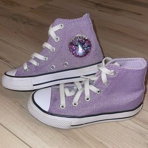 Worn twice- Converse girls size 11(toddler)